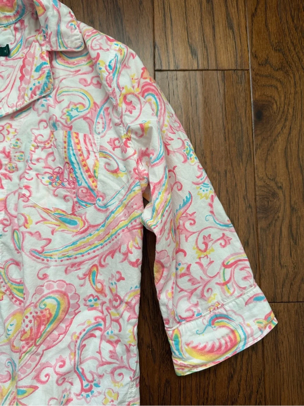 Ralph Lauren Capri Pajama Set 100% Cotton Small
